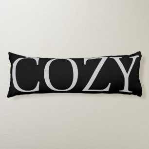COZY HOLIDAY TYPOGRAPHY LICHAAMPILLOW LICHAAMSKUSSEN