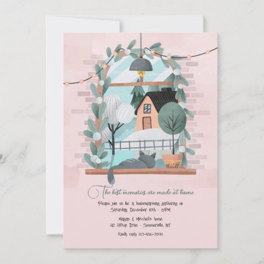 Cozy Home Housewarming Invitation Kaart (Voorkant)