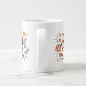 Cozy Hot Cocoa en Fuzzy Sokken Ontwerp Extra Grote Beker (Achterkant)