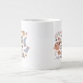 Cozy Hot Cocoa en Fuzzy Sokken Ontwerp Extra Grote Beker (Voorkant)