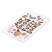 Cozy Hot Cocoa en Fuzzy Sokken Ontwerp Magneet (Linkerzijde)