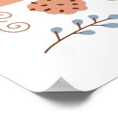 Cozy Hot Cocoa en Fuzzy Sokken Ontwerp Poster (Hoek)