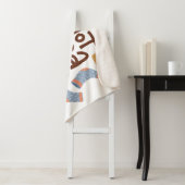 Cozy Hot Cocoa en Fuzzy Sokken Ontwerp Sherpa Deken (In situ)