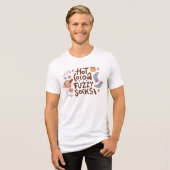 Cozy Hot Cocoa en Fuzzy Sokken Ontwerp Tri-Blend Shirt (Voorkant volledig)