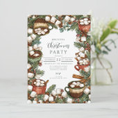 Cozy Hot Cocoa Mok Vrolijk Kerstfeest Kaart (Staand voorkant)