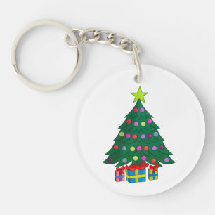 Cozy kerstboom sleutelhanger