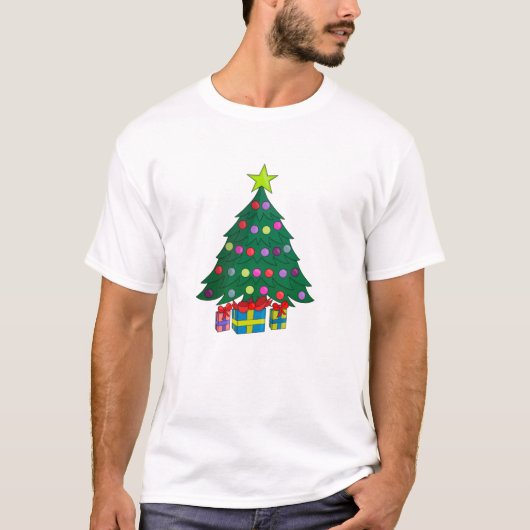 Cozy kerstboom t-shirt (Voorkant)