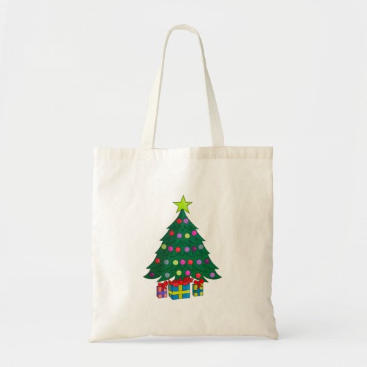 Cozy kerstboom tote bag (Voorkant)