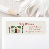 Cozy kerstgroetings etiket (Insitu)