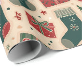 Cozy Kerstmis Cadeaupapier (Rol Hoek)