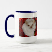 Cozy Kerstmis Mok Chihuahua (Links)