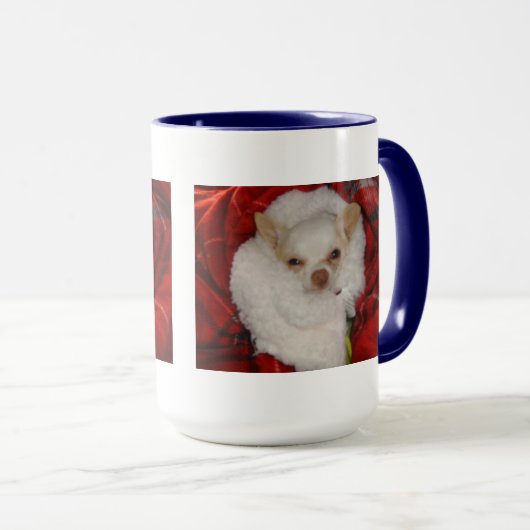 Cozy Kerstmis Mok Chihuahua (Voorkant rechts)
