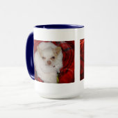 Cozy Kerstmis Mok Chihuahua (Voorkant links)