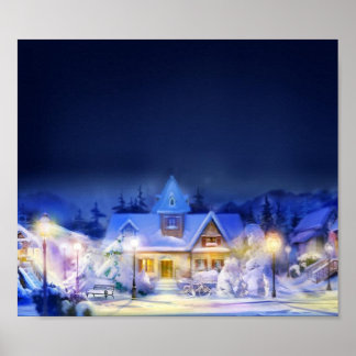 Cozy Kerstmis Poster
