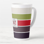 Cozy kerstpasta Color Palette Monogram Latte Mok (Rechterhoek)