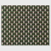 Cozy Kerstpattern Cadeaupapier (Vlak)