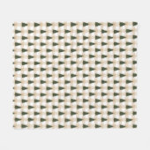 Cozy Kerstpattern Fleece Deken (Voorkant (Horizontaal))