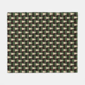 Cozy Kerstpattern Fleece Deken (Voorkant (Horizontaal))