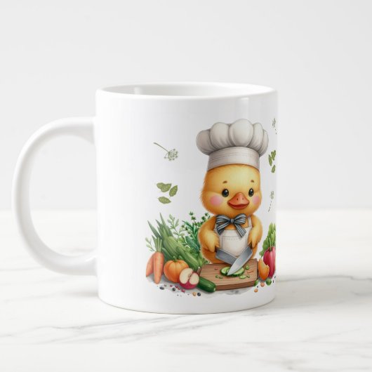 Cozy Kitchen Ducks Cute Cooking Design Extra Grote Beker (Links)