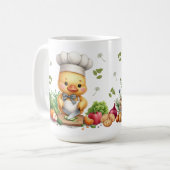Cozy Kitchen Ducks Cute Cooking Design Koffiemok (Voorkant links)