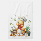 Cozy Kitchen Ducks Cute Cooking Design Theedoek (Verticaal)
