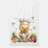 Cozy Kitchen Ducks Cute Cooking Design Theedoek (Verticaal)