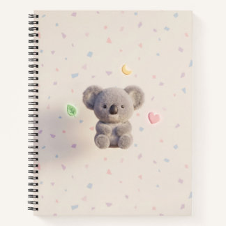 Cozy koala : Cahier pastel moderne 
