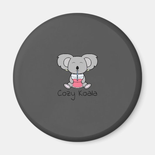 Cozy Koala magnet Magneet (Voorkant)