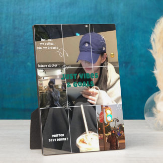 Cozy Korean Winter Aesthetic Collage Photo Fotoplaat