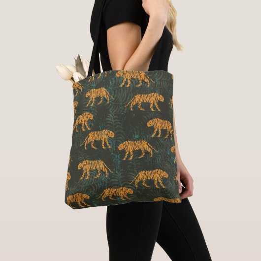 Cozy leopard art canvas tas (Dichtbij)