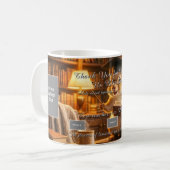 Cozy Library Squirrel Teacher Appreciation Mug Koffiemok (Voorkant links)