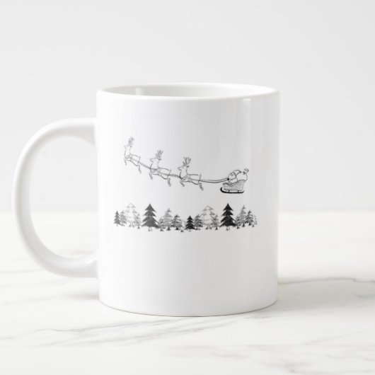Cozy Lodge Christmas Mug – Warm Winter Cocoa Cup Extra Grote Beker (Links)