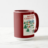 Cozy Merry Christmas Winter Village Mug (Devant droit)