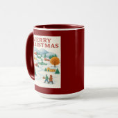 Cozy Merry Christmas Winter Village Mug (Devant gauche)