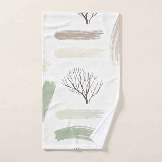 Cozy Minimal Winter Aesthetic Pattern (Serviette à main)