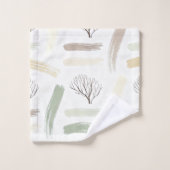 Cozy  Minimal Winter Aesthetic Pattern   (Gant de toilette)