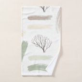 Cozy Minimal Winter Aesthetic Pattern Bad Handdoek (Handdoek)