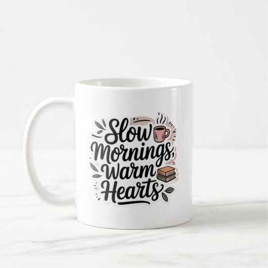 Cozy Minimalist Quote Mug  (Gauche)