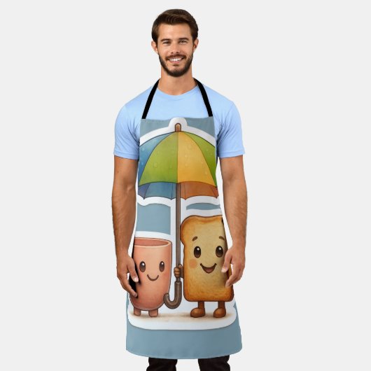 Cozy Morning Duo ☕🍞 Schort (Gedragen)