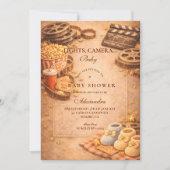 Cozy Movie Night Baby Shower Kaart (Voorkant)