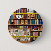 Cozy Mysteries Bookshelf Ronde Button 5,7 Cm (Voorkant)