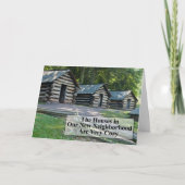 Cozy Nabuurschap - Grappig verandering van adres Aankondiging (Voorkant)