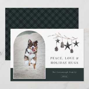 Cozy Natuur Arch Lijst Foto Holiday Kaart