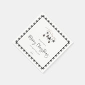 Cozy Natuur Kerstfeest Servet (Hoek)