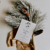 Cozy Natuur Wreath kerstparty Kaart