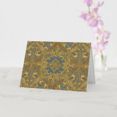 Cozy old pattern folie wenskaart (Orchidee)