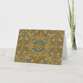 Cozy old pattern folie wenskaart