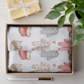 Cozy Pajamas Boho Babyshower Pattern Tissuepapier (Geschenk)