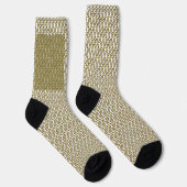 Cozy Pattern Crew Sokken – Zachte Stijlvolle Comfo (Rechts)