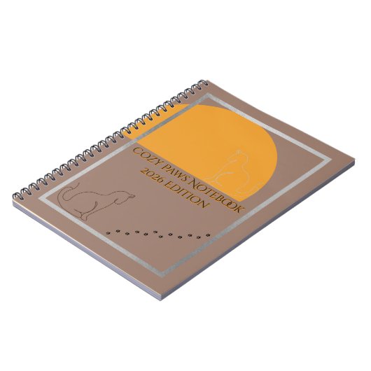 Cozy Paws 2026 Edition Spiral Notebook  Notitieboek (Linkerzijde)